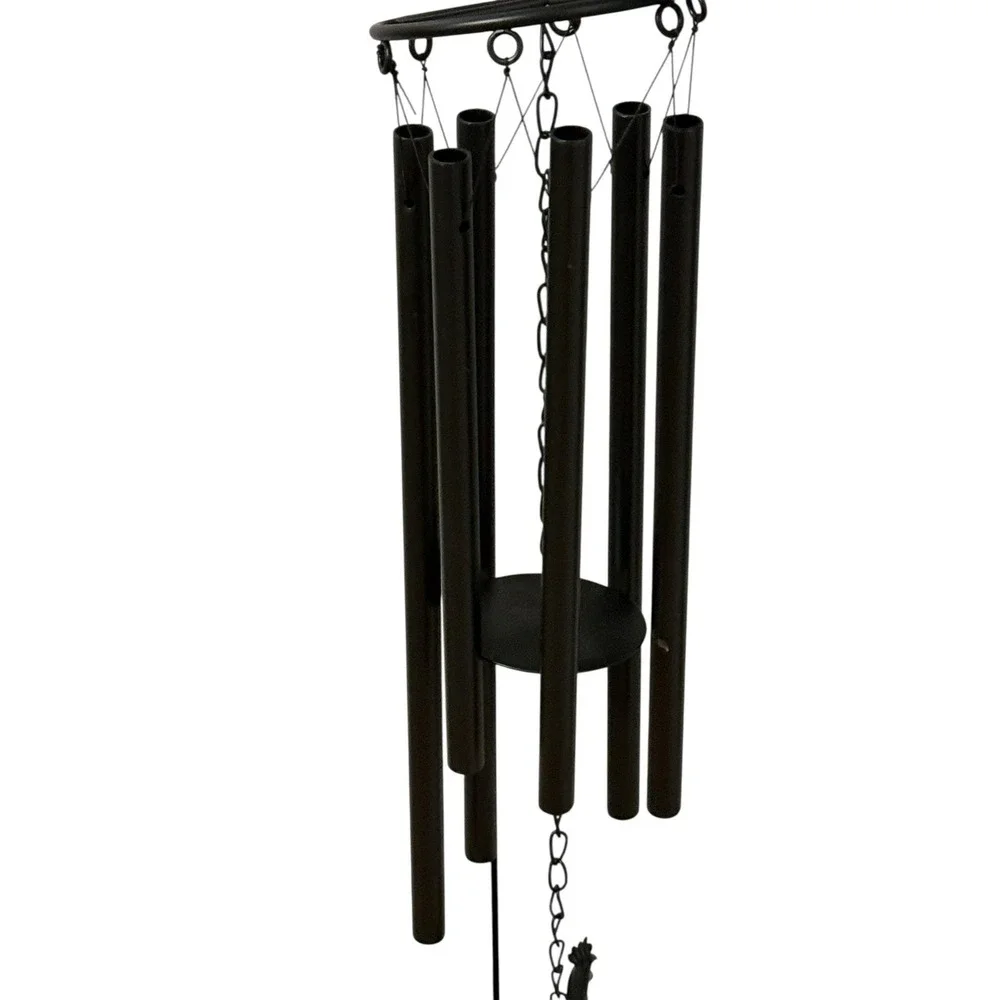 Cracker Barrel Exclusive Rooster Windchime Farmhouse Country Decor Black NIB 33